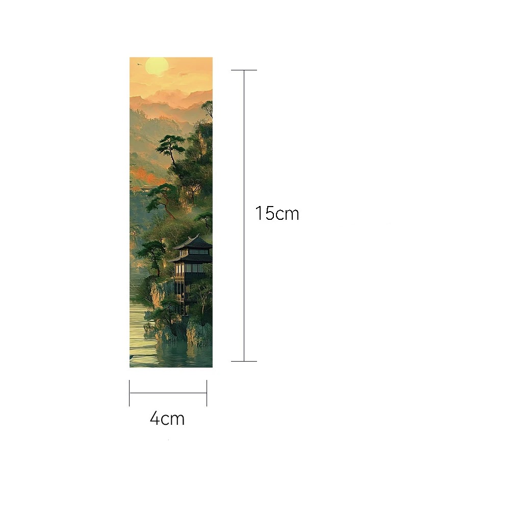 Set 30 Marcador de Página Paisajes Lagos Arboles Montañas 6