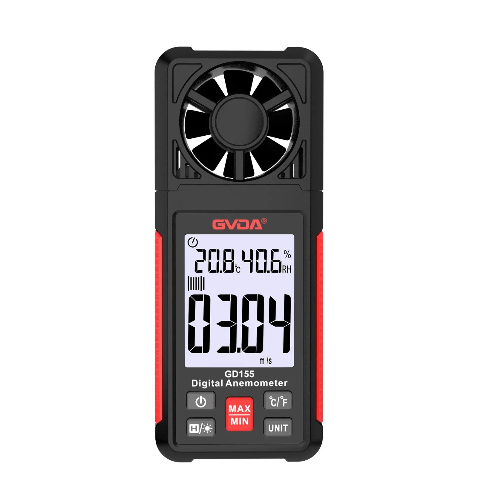 Anemómetro Termómetro Digital GVDA GD155 Velocidad Viento 1