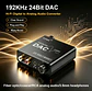 Conversor de Audio DAC Titak Óptico a RCA Control Vol y Bass - Miniatura 2