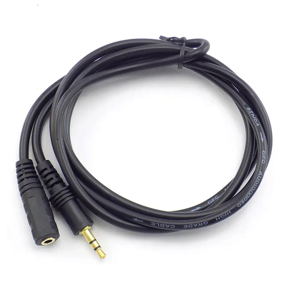 Cable Extension 5 metros Audifonos 3.5mm Macho a Hembra 3