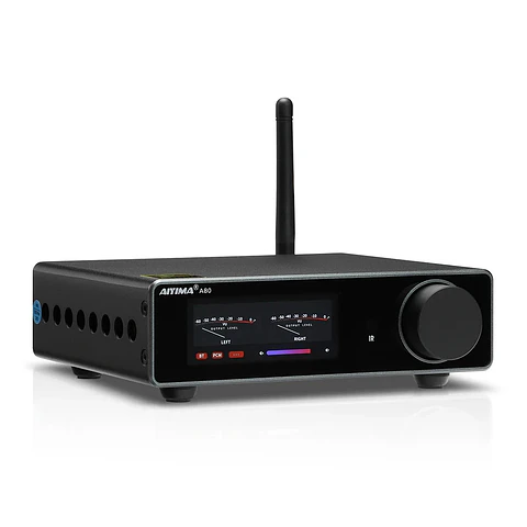 Amplificador Audio Aiyima A80 Hi-res Bluetooth 300Wx2 Hifi