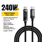 Cable Essager USB-C a USB-C 240W Carga Rápida con Pantalla - Miniatura 2