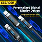 Cable Essager USB-C a USB-C 240W Carga Rápida con Pantalla - Miniatura 7