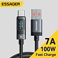 Cable Essager USB a USB-C 100W Carga Rápida con Pantalla 7A - Miniatura 8