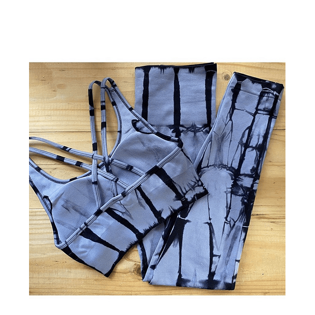 Crop top Tie Dye gris