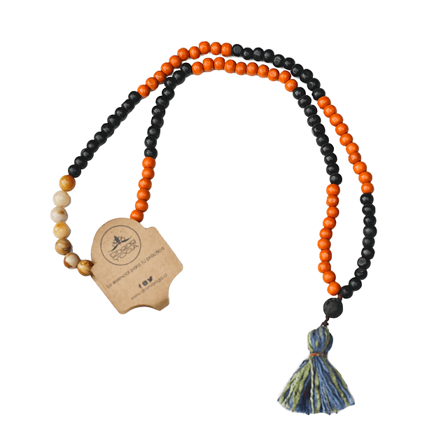 Japa mala Svadisthana mix black