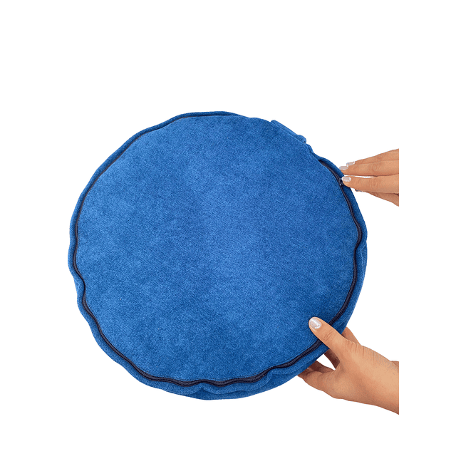 Zafu Azul Rey funda desmontable 