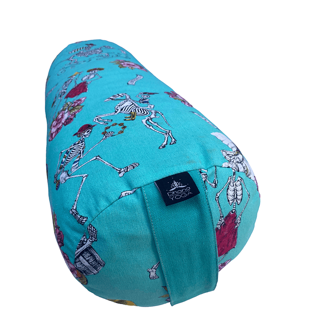 Bolster Calaca turquesa funda desmontable 