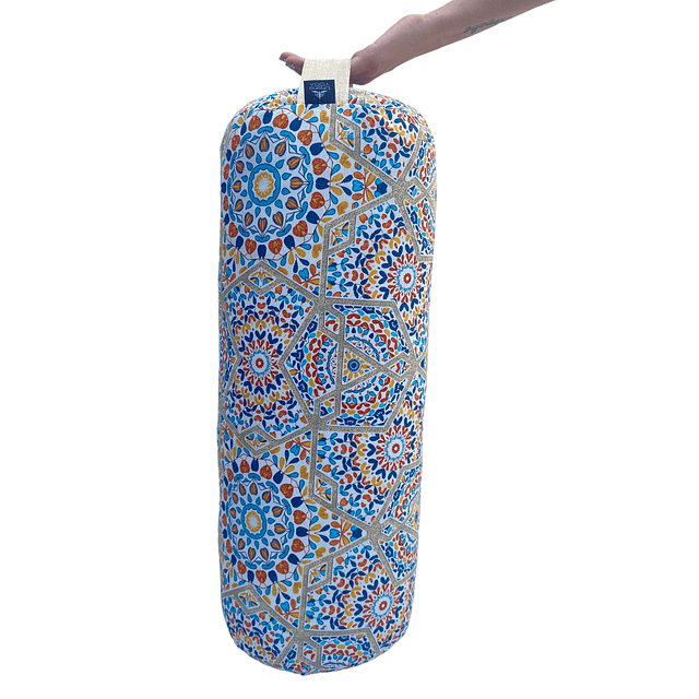 Bolster Mandala beige funda desmontable 