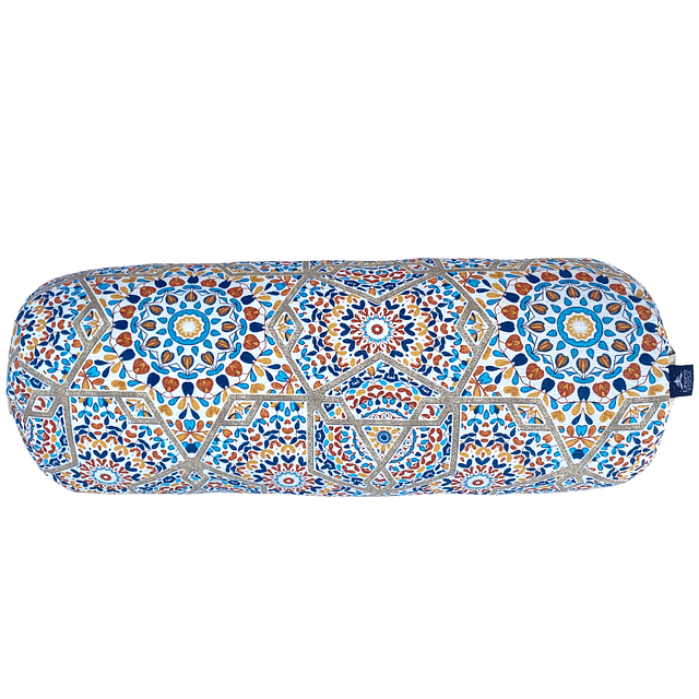 Bolster Mandala beige funda desmontable 