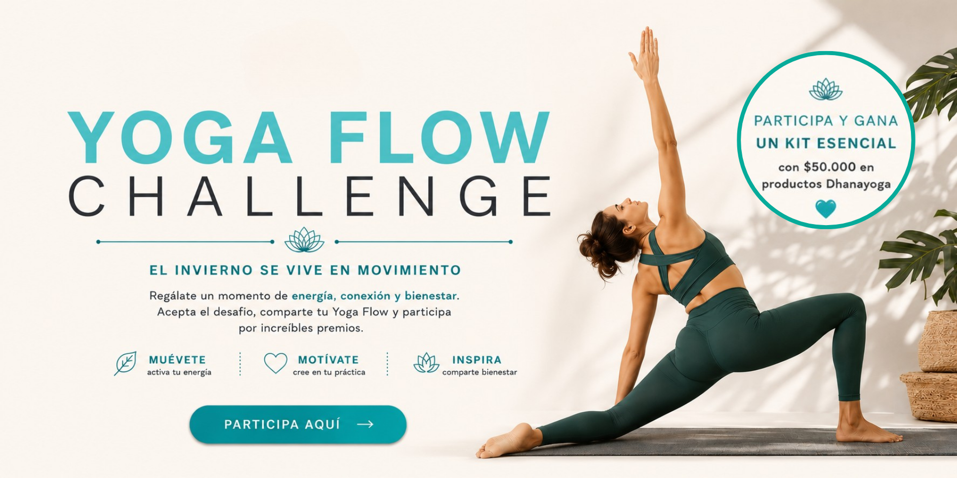Yoga Flow Challenge Dhanayoga: muévete, motívate e inspira