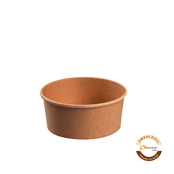  CAJA DE BOWL KRAFT CON TAPA 1000ML (300 unidades)