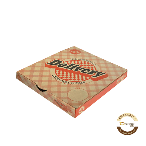 Caja de Pizza Delivery por unidad 320x320x50 mm