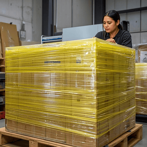 Rollo Film Stretch Amarillo 20 Micras 1.5 kg