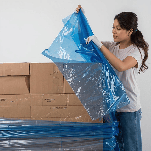 Rollo Film Stretch Azul 20 Micras 1.5 kg