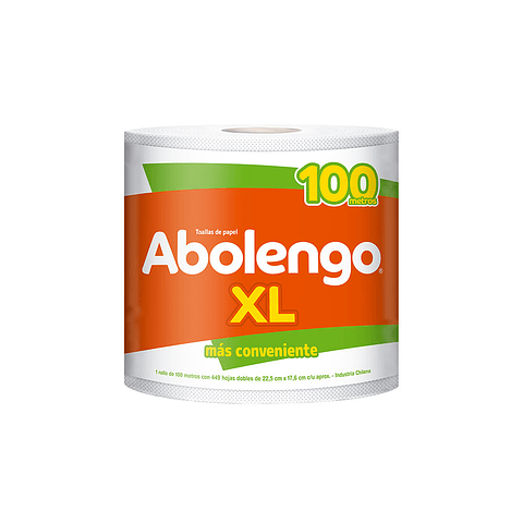 TOALLA PAPEL DOBLE HOJA ABOLENGO XL 100M