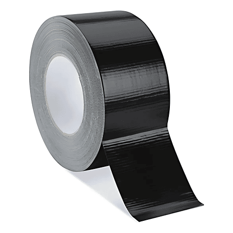 CINTA DE TELA MULTIPROPOSITO NEGRA 50MTS 48MM