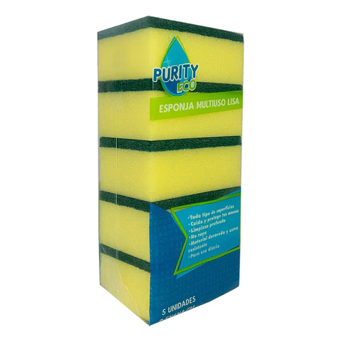 PACK ESPONJA CON SURCO X 5 UND