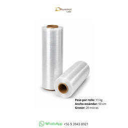 ROLLO DE STRETCH FILM TRANSPARENTE 11 KG (PARA PALETIZAR)