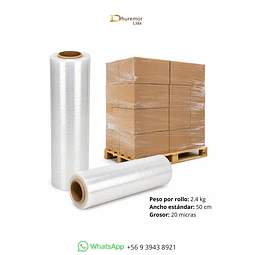 Rollo Film Stretch Transparente 20 Micras 2.4 kg