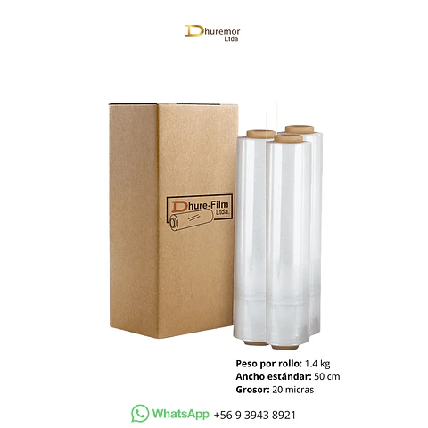 Pack x3 FILM Transparente 1.4 KG