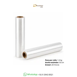 Rollo de Stretch Film Transparente 1,4 Kg (para paletizar)