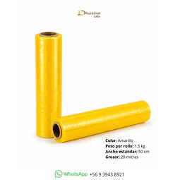 Rollo Film Stretch Amarillo 20 Micras 1.5 kg