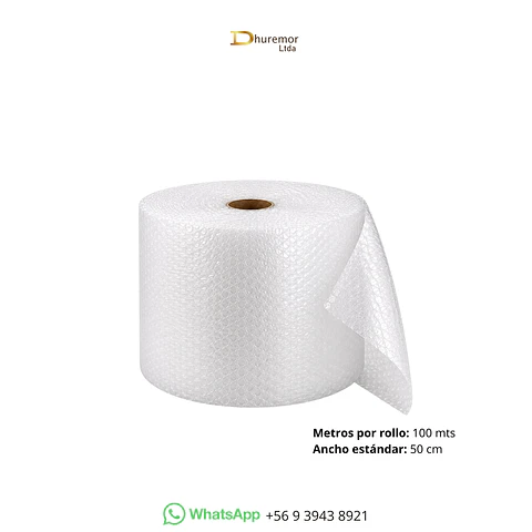 Rollo de Plástico Burbuja 1/2m x 100m