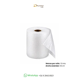 Rollo de Plástico Burbuja 1/2m x 10m