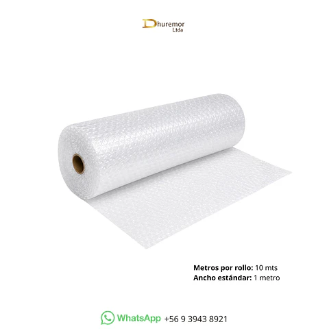 Rollo de Plástico Burbuja 1m x 10m 