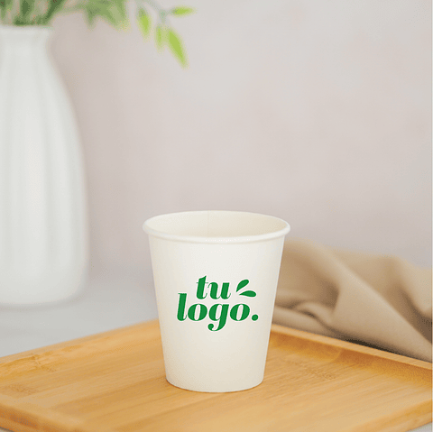 Vaso de Café 06 oz - Polipapel +  Logo (1 Color + 1 Cara)