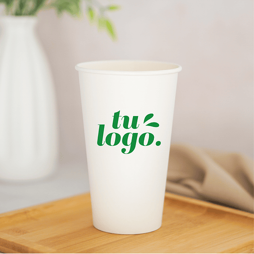 Vaso de Café 16 oz - Polipapel +  Logo (1 Color + 1 Cara)