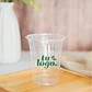 Vaso Transparente 12 oz - PET + Logo (1 COLOR Y 1 CARA) - Miniatura 1