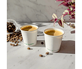 Vaso de Café Blanco 06 oz - Compostable + Logo (1 Color y 1 Cara)
