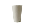 Vaso de Café Blanco 16 oz - Compostable + Logo (1 Color y 1 Cara)