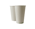 Vaso de Café Blanco 16 oz - Compostable + Logo (1 Color y 1 Cara)