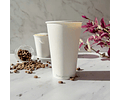 Vaso de Café Blanco 16 oz - Compostable + Logo (1 Color y 1 Cara)