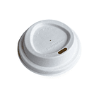 Tapa Blanca Vaso de Café 12/16 oz - Compostable (Bagazo) 1