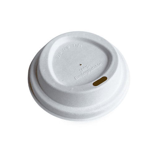Tapa Blanca Vaso de Café 12/16 oz - Compostable (Bagazo)