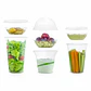 Inserto 3 oz Vasos Transparentes 12/16 oz - Compostable (PLA) - Miniatura 2