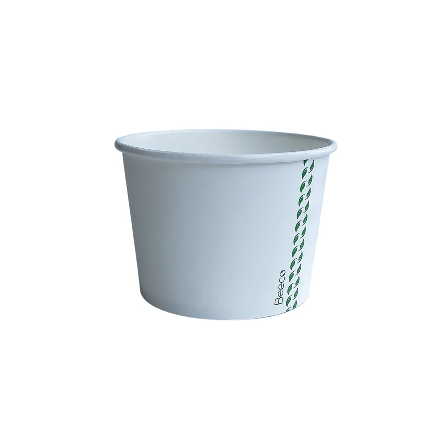 Pote Blanco 08 oz - Compostable + Logo (1 color y 1 cara) 2