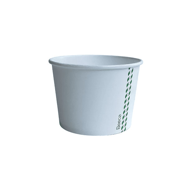 Pote Blanco 16 oz - Compostable + Logo (1 color y 1 cara) 2