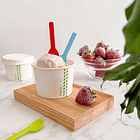 Tapa Blanca para Pote 8 oz - Compostable 4