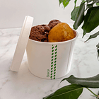 Tapa Blanca para Pote 16 oz - Compostable 3