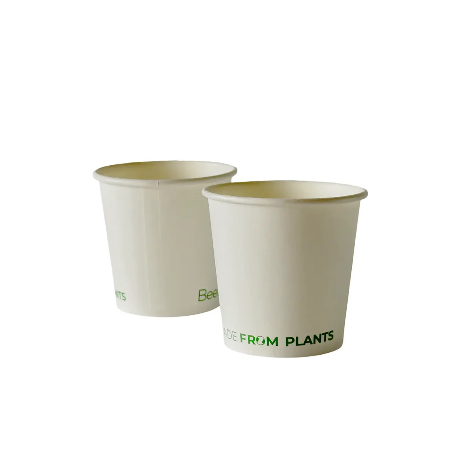 Vaso de Café Blanco 04 oz - Compostable + Logo (1 Color y 1 Cara) 4