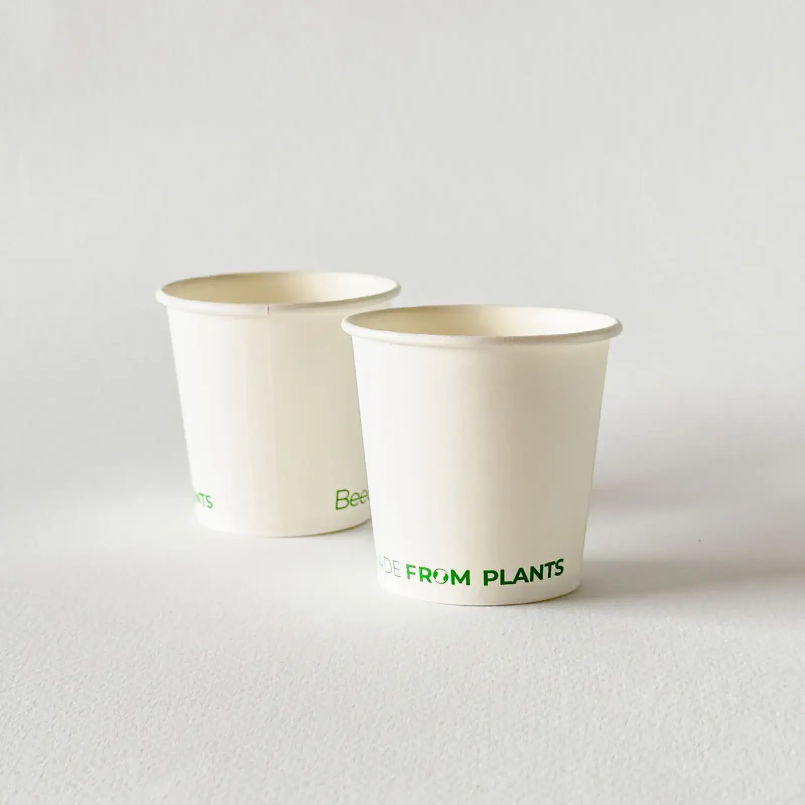 Vaso de Café Blanco 06 oz - Compostable + Logo (1 Color, 1 Cara) 5