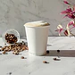 Vaso de Café Blanco 08 oz - Compostable + Logo (1 Color, 1 Cara) - Miniatura 5