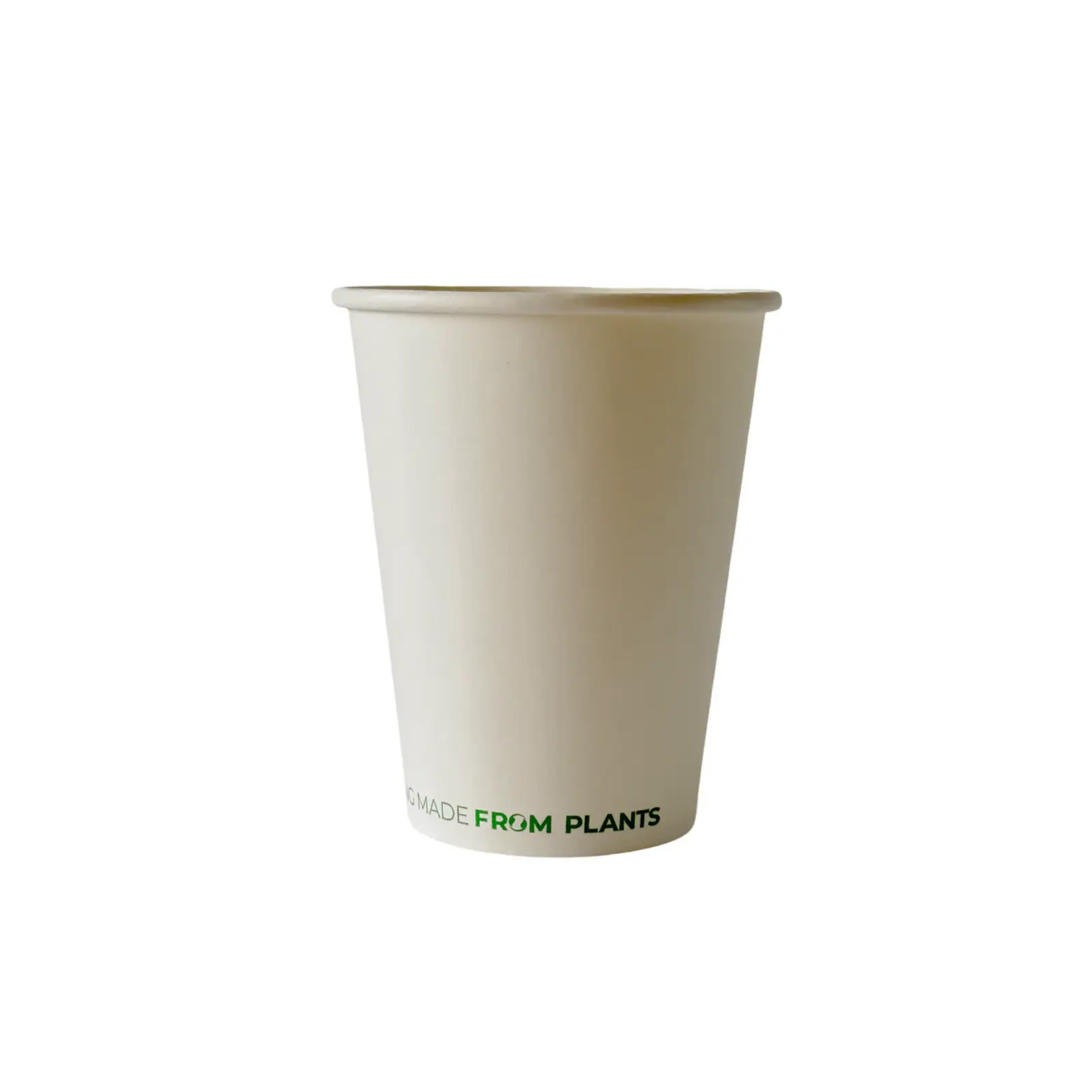 Vaso de Café Blanco 12 oz - Compostable + Logo (1 Color y 1 Cara) 2