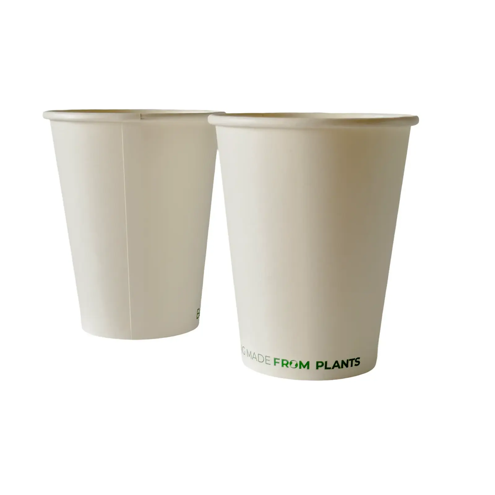 Vaso de Café Blanco 12 oz - Compostable + Logo (1 Color y 1 Cara) 4