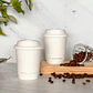 Vaso de Café Blanco Doble Pared 08 oz - Compostable + Logo (1 Color, 1 Cara) - Miniatura 3